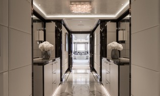 Yacht Aquila hallway